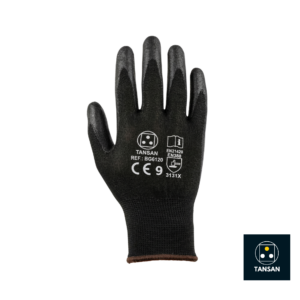 gants de travail PU BG6120 TANSAN noirs antidérapants
