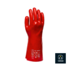 Gants chimiques PVC AAR6303 TANSAN étanches avec manchette 40 cm, résistants aux acides légers et conformes EN ISO 374.